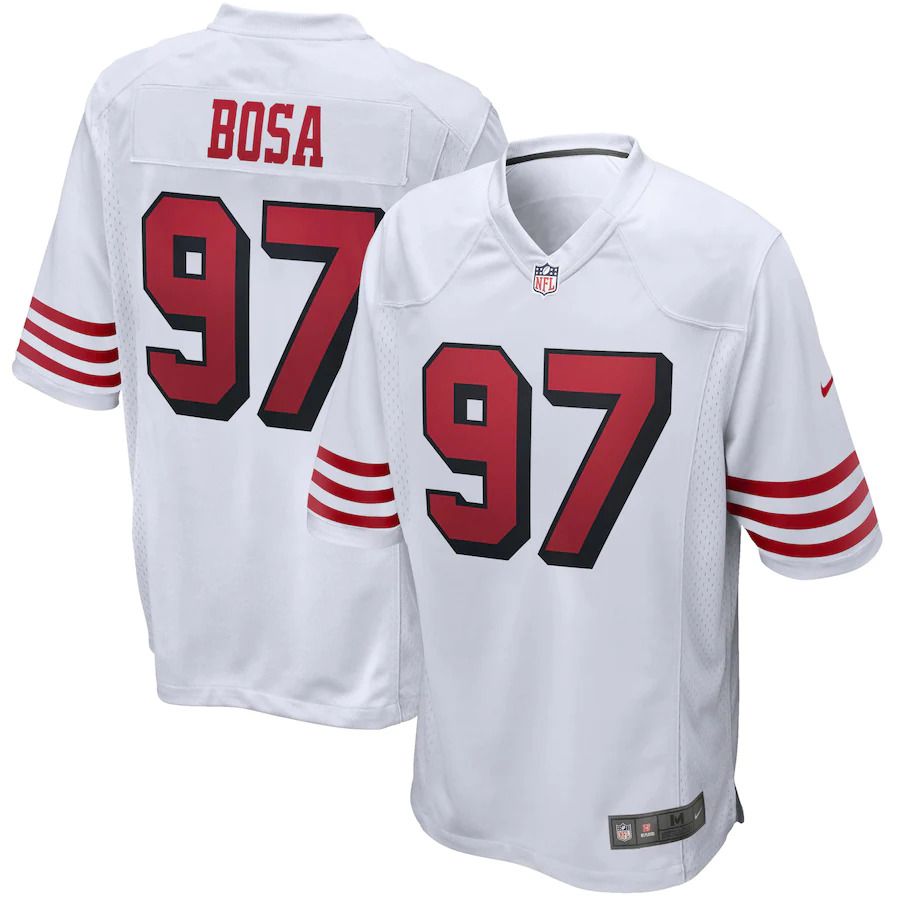 Men San Francisco 49ers #97 Nick Bosa Nike White Alternate Game NFL Jersey->san francisco 49ers->NFL Jersey
